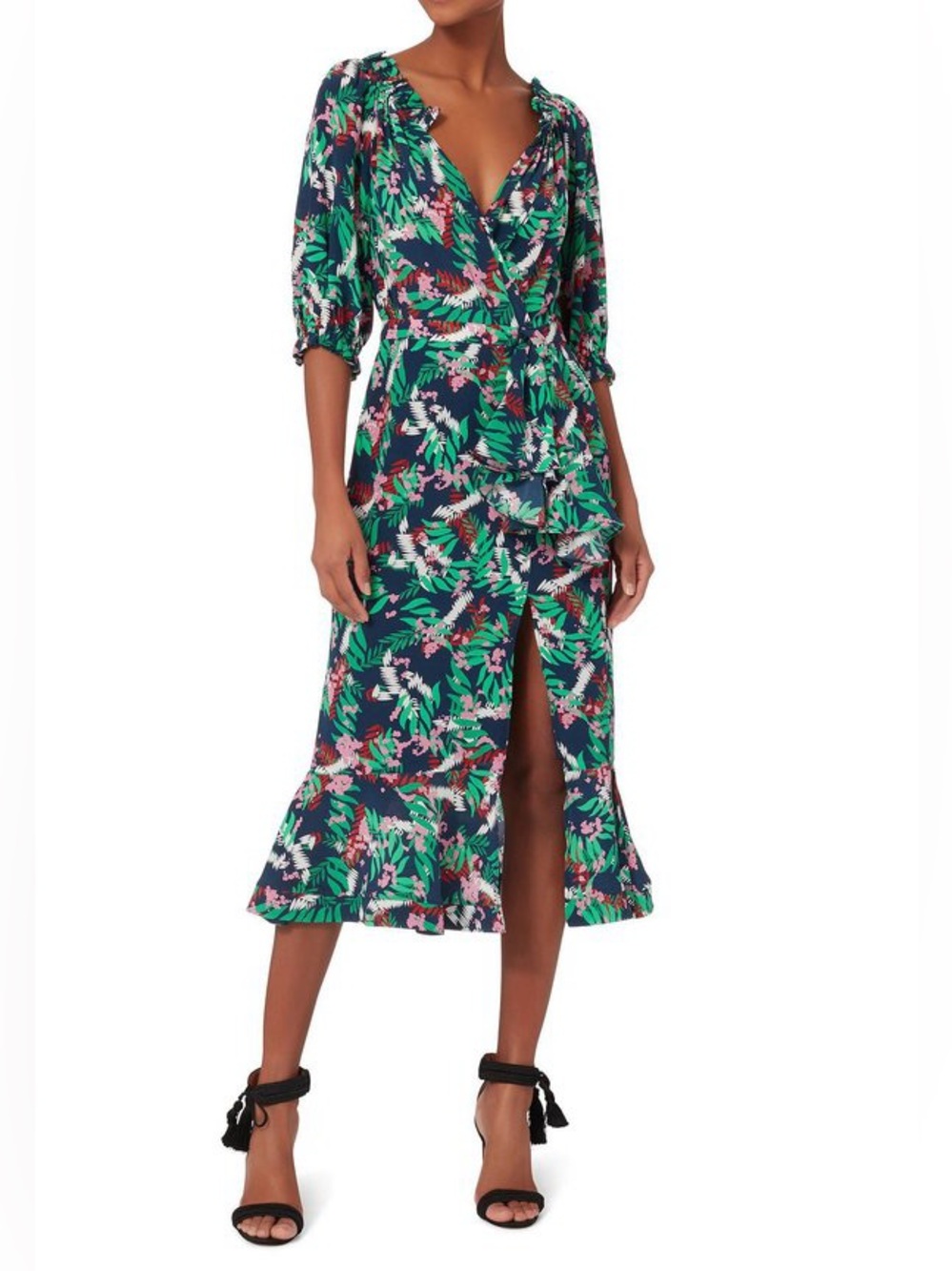 SALONI - Olivia Midi dress - Size 6